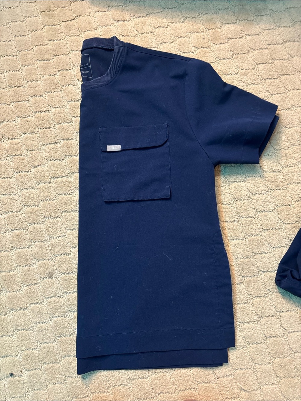 Figs navy blue set crew neck top (medium) with Yola pant (M/P) - Picture 4 of 6